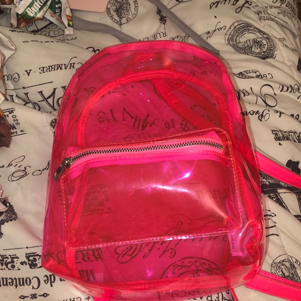 Pink clear mini back pack 💞 - Picture 6 of 6